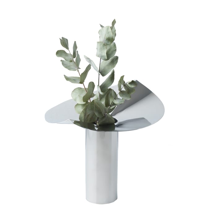 Löv vase-lysholder, Rustfritt stål KLONG