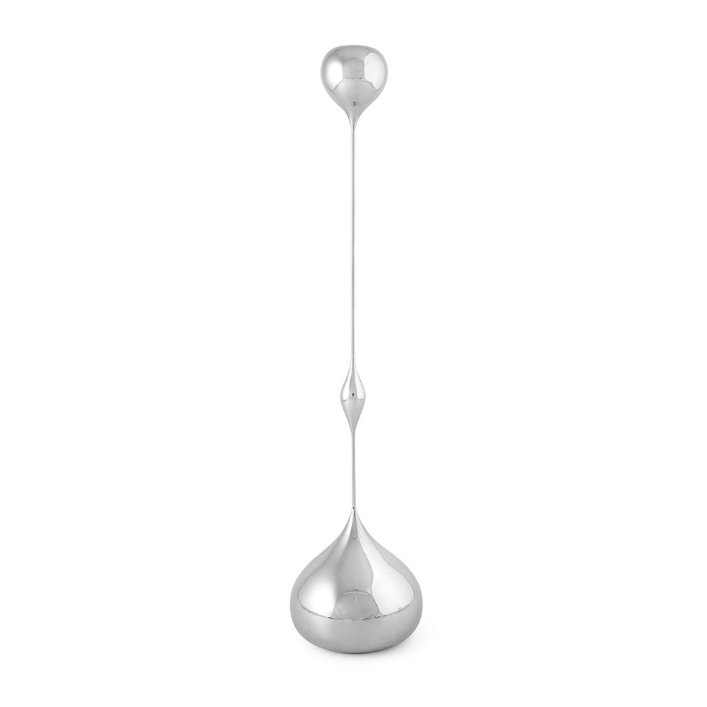 Klong - Tender Ljusstake Low Nickel - Lysestaker & lykter - Charlotte von der Lancken - Sølv