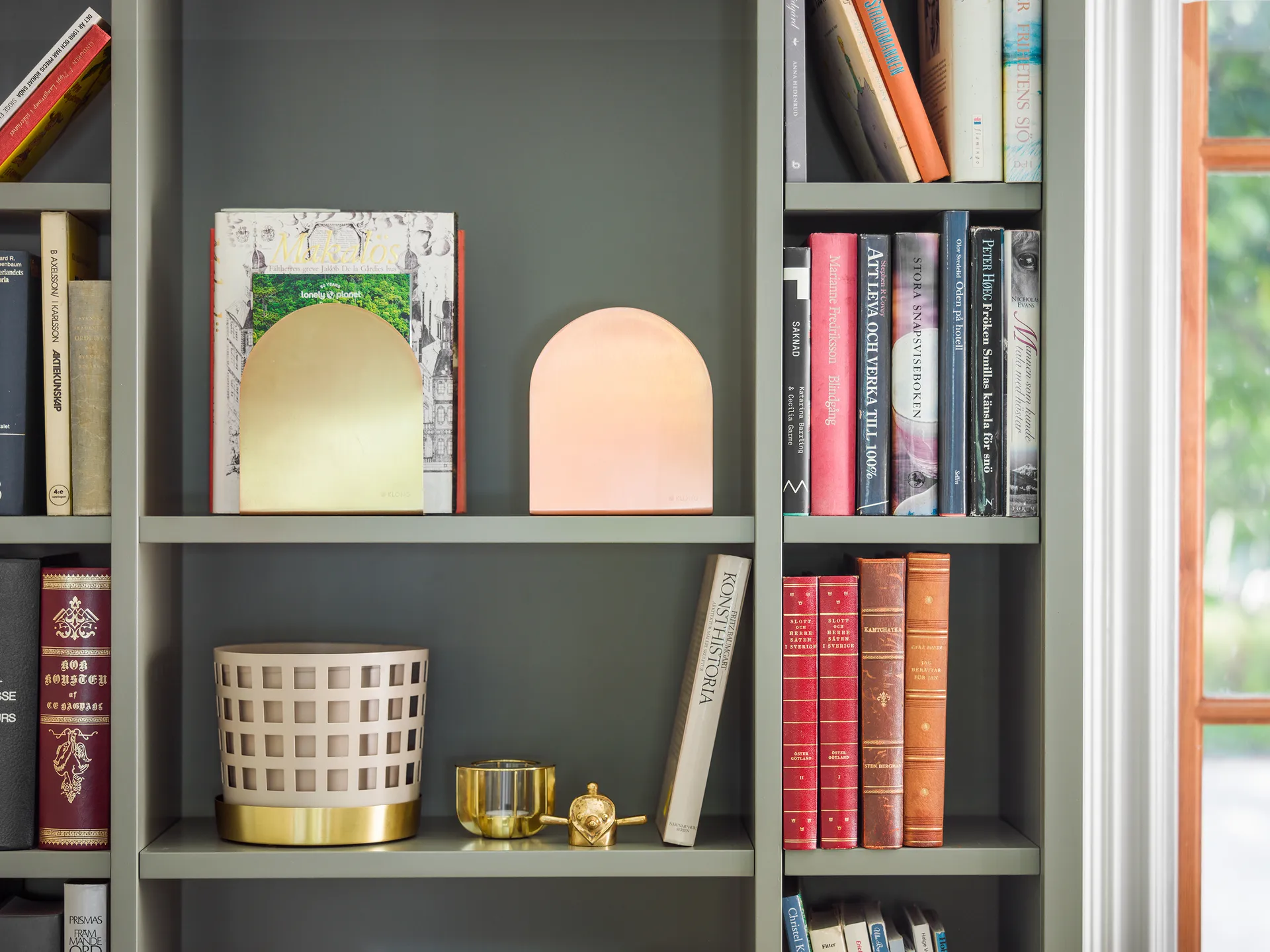 Totem bokstøtte 17 cm, Messing KLONG