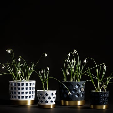 Trio krukke dråpe, liten Ø12 cm - Hvit - KLONG