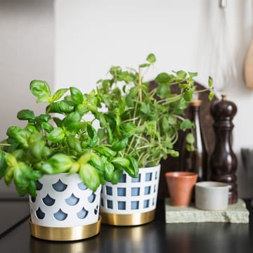 Trio krukke dråpe, liten Ø12 cm - Hvit - KLONG