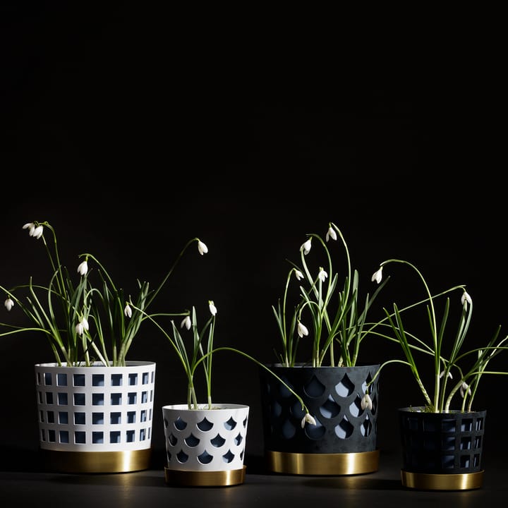 Trio krukke dråpe, medium Ø18 cm, Blå KLONG