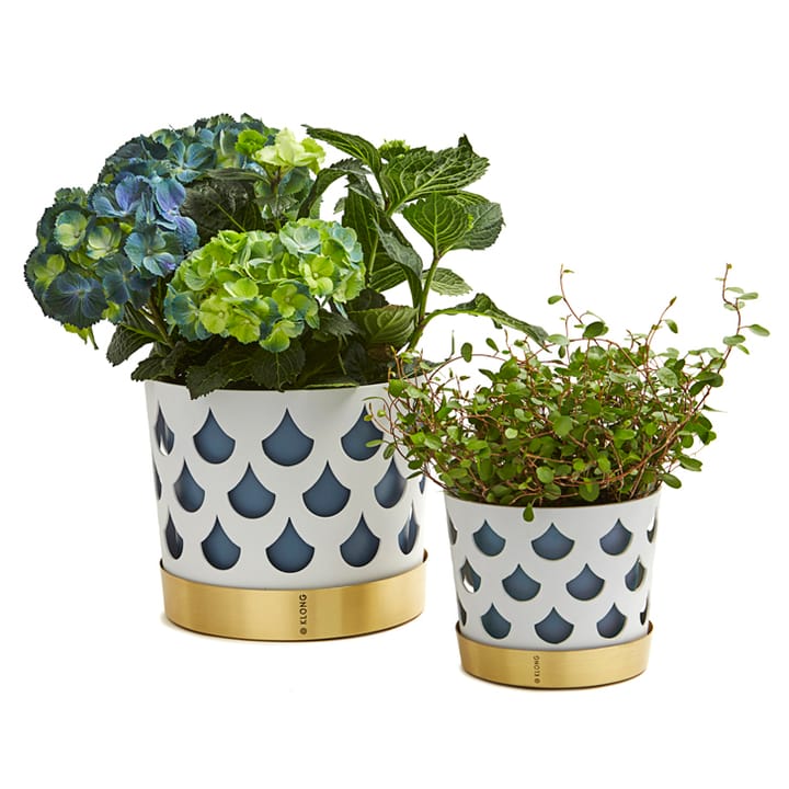 Trio krukke dråpe, medium Ø18 cm, Hvit KLONG