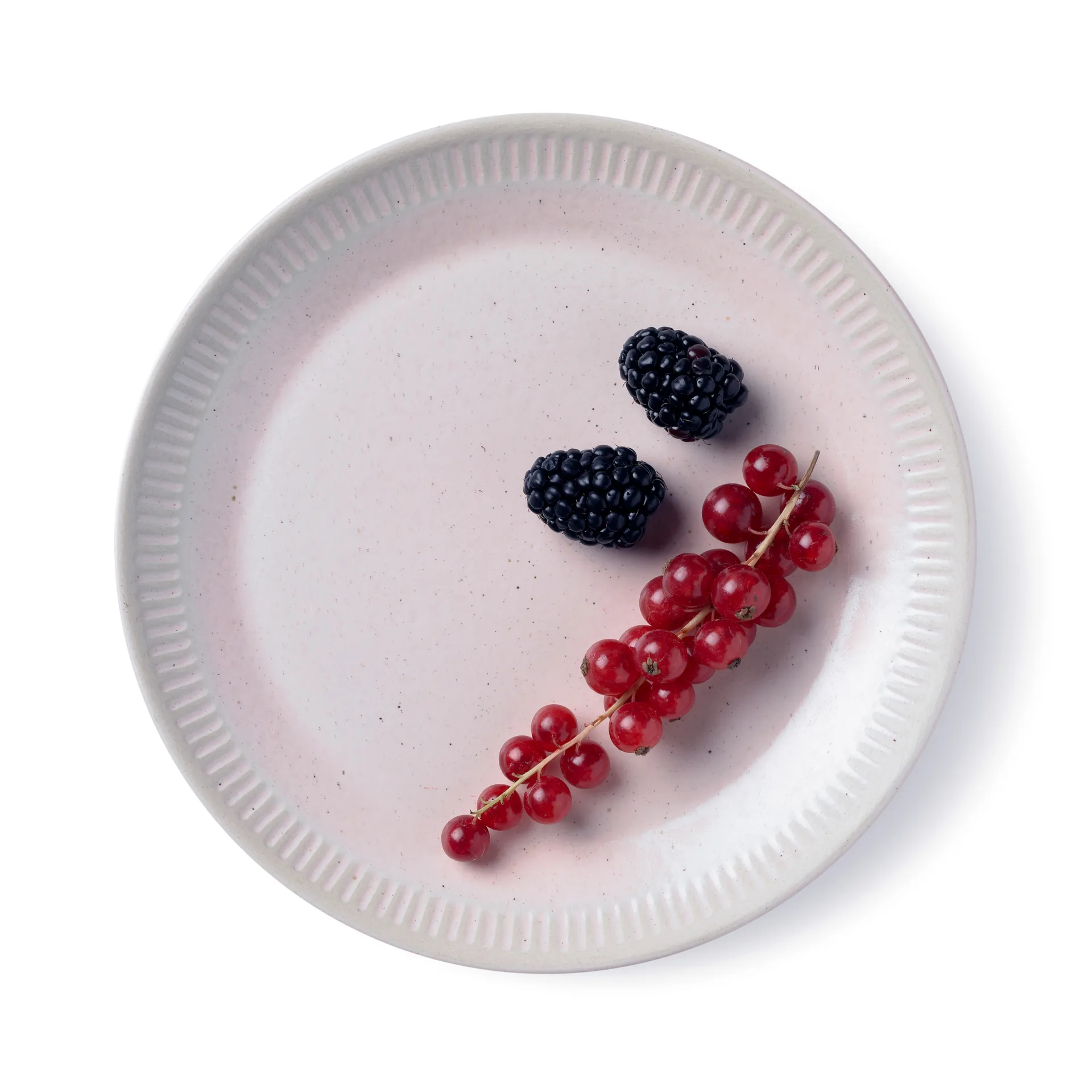 Colorit tallerken Ø 19 cm, Rosa Knabstrup Keramik