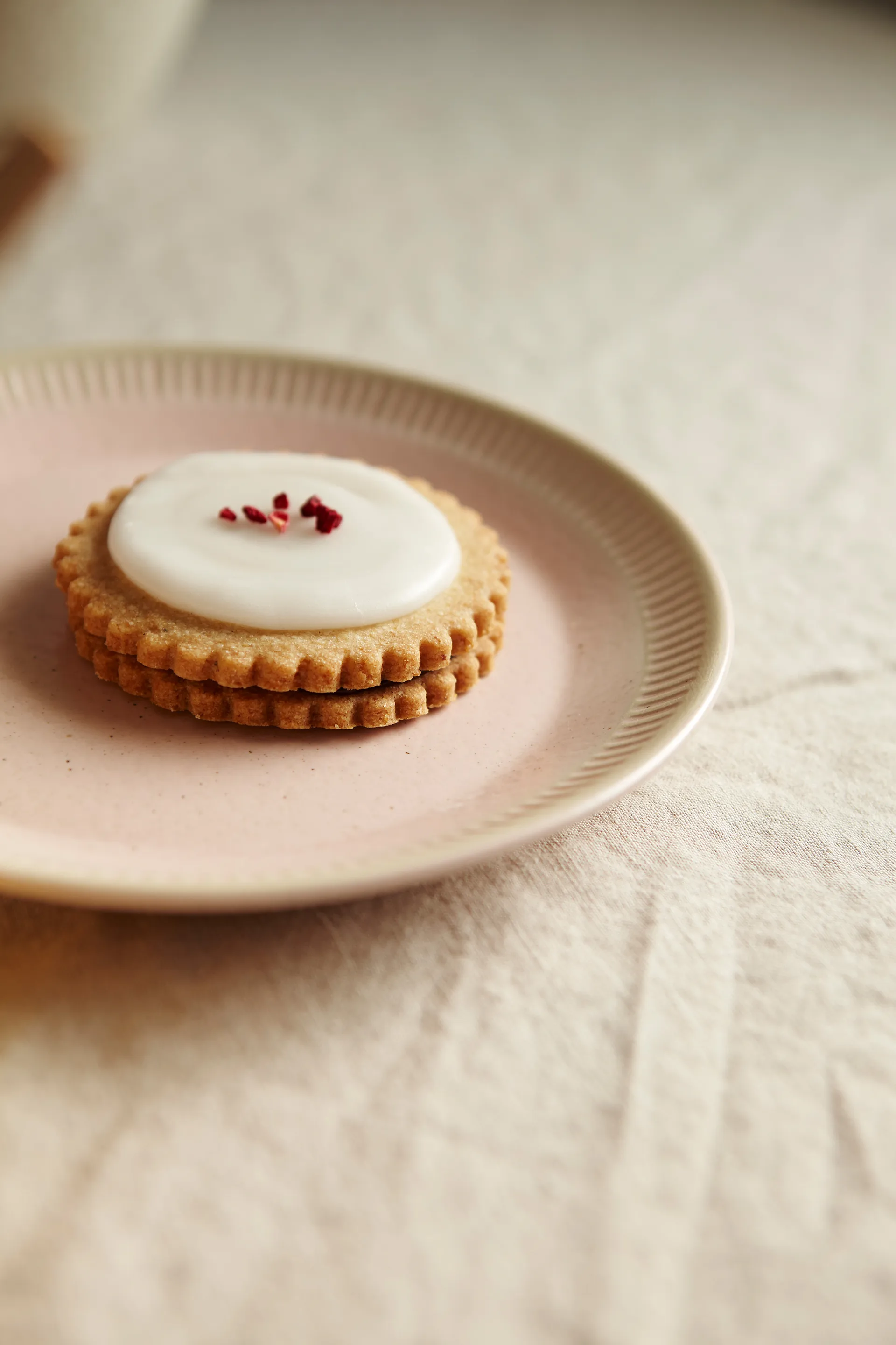 Colorit tallerken Ø 19 cm, Rosa Knabstrup Keramik