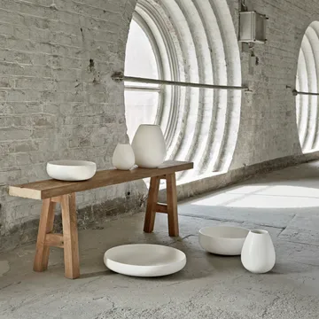 Earth fat 38 cm - Kalk-hvit - Knabstrup Keramik