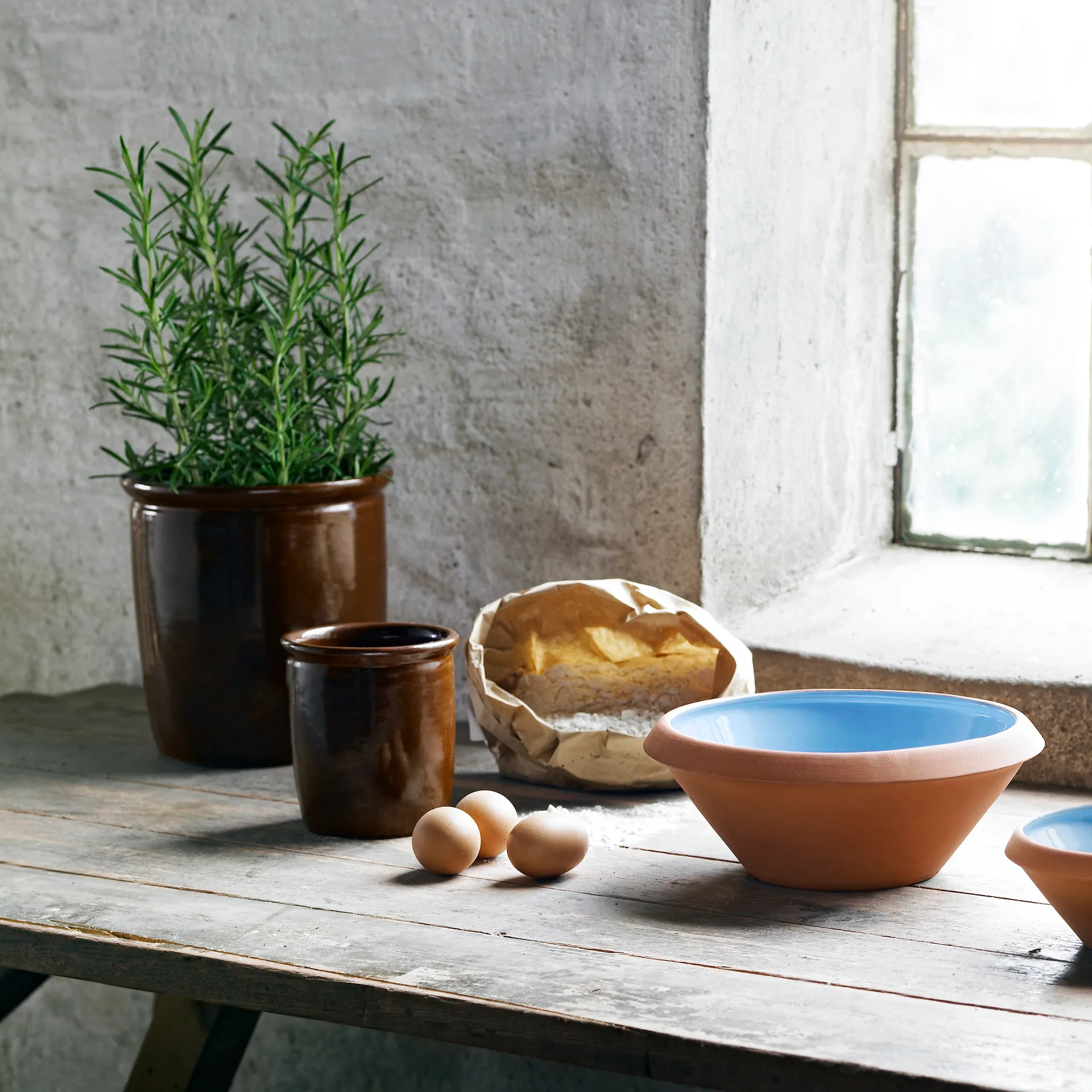 Knabstrup deigbolle 5 l, lyseblå Knabstrup Keramik