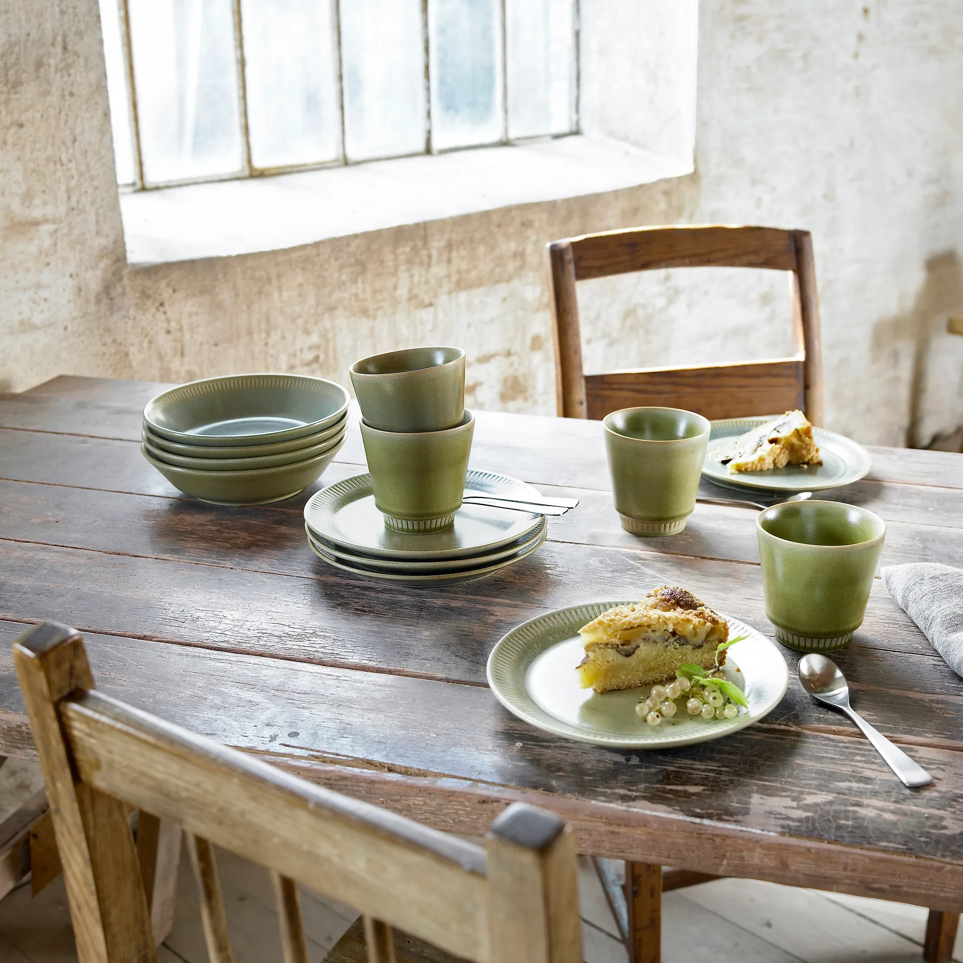 Knabstrup kopp 28 cl, olivengrønn Knabstrup Keramik