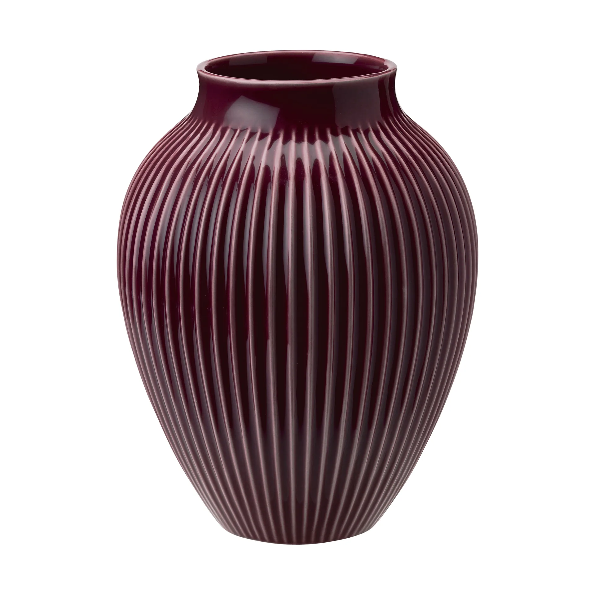 Knabstrup riflet vase 20 cm, Berry Knabstrup Keramik