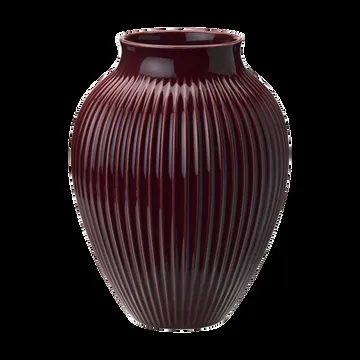 Knabstrup riflet vase 27 cm - Berry - Knabstrup Keramik