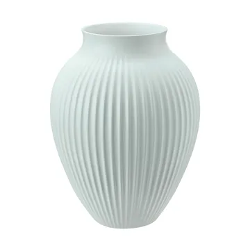 Knabstrup riflet vase 27 cm - Ice blue - Knabstrup Keramik
