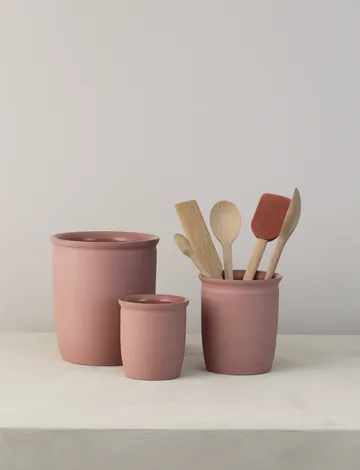 Knabstrup syltekrukke - Dark rose, 2 L - Knabstrup Keramik