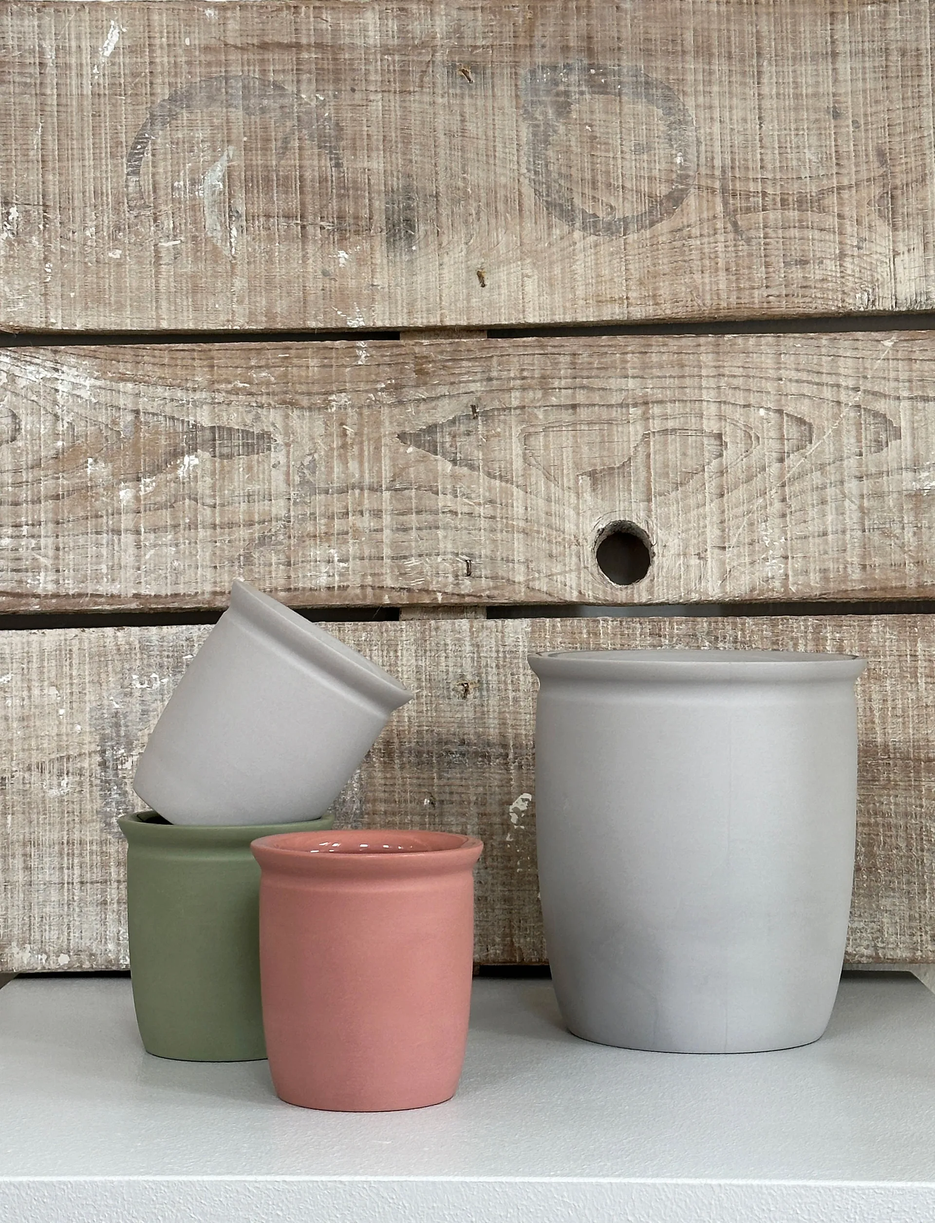 Knabstrup syltekrukke, Grey, 2 L Knabstrup Keramik