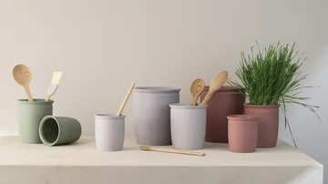 Knabstrup syltekrukke - Olive, 1 L - Knabstrup Keramik