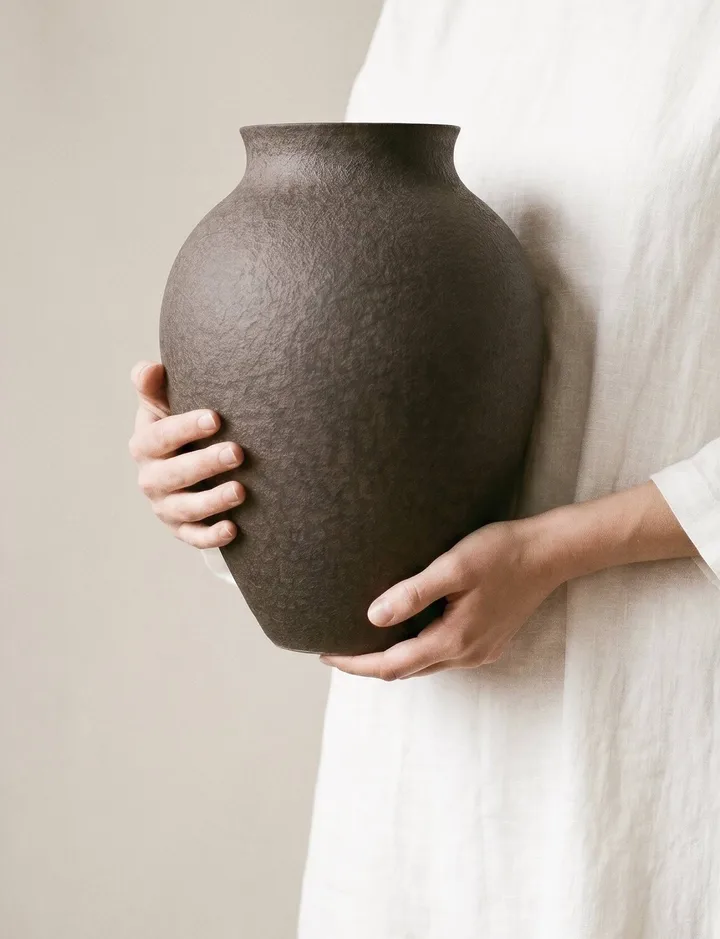 Knabstrup vase 20 cm - Bark - Knabstrup Keramik