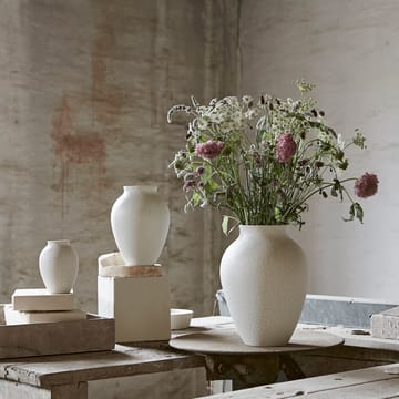 Knabstrup vase 27 cm - hvit - Knabstrup Keramik
