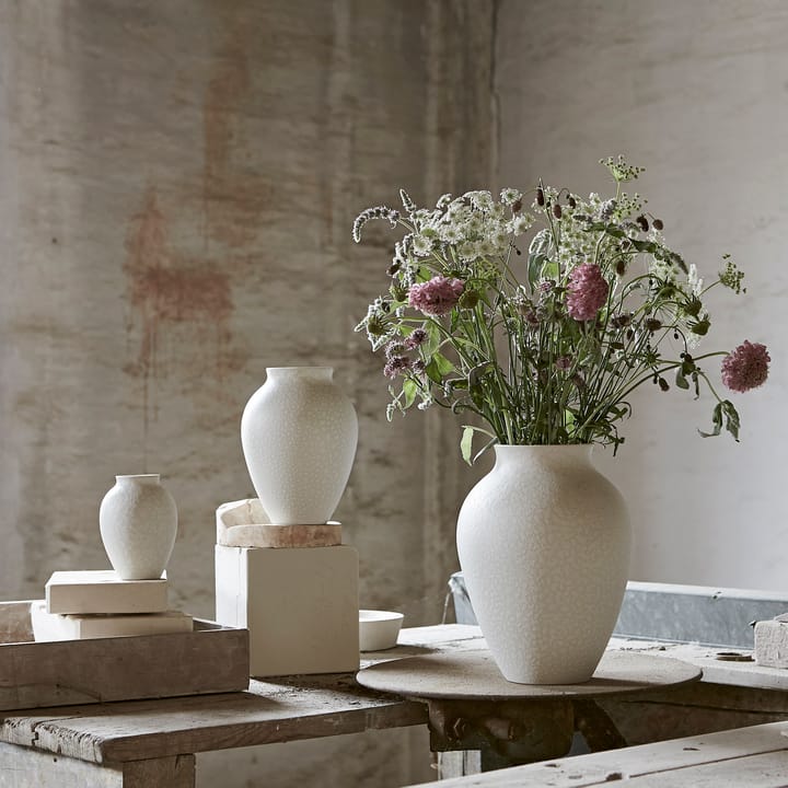 Knabstrup vase 35 cm - Hvit - Knabstrup Keramik