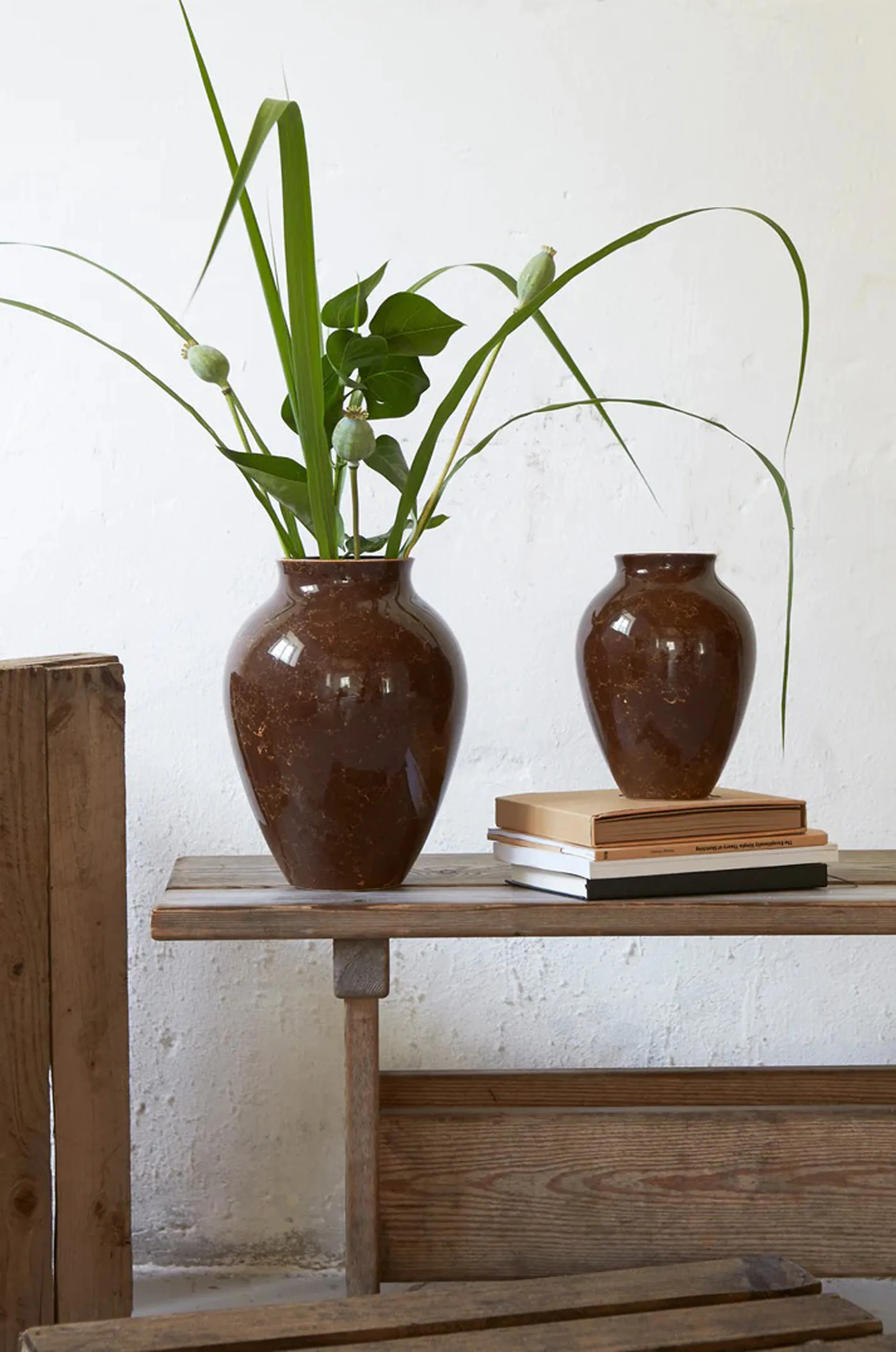 Knabstrup vase Natura 20 cm, Brun Knabstrup Keramik