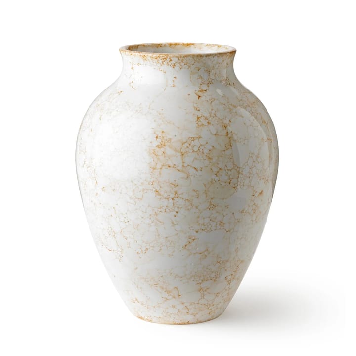 Knabstrup vase Natura 27 cm - Hvit-lysebrun - Knabstrup Keramik