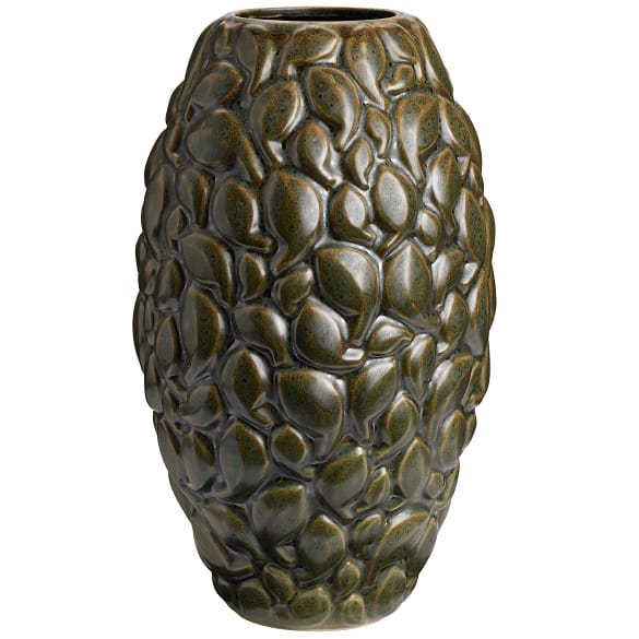 Leaf vase Limited Edition 40 cm - Khaki vert - Knabstrup Keramik