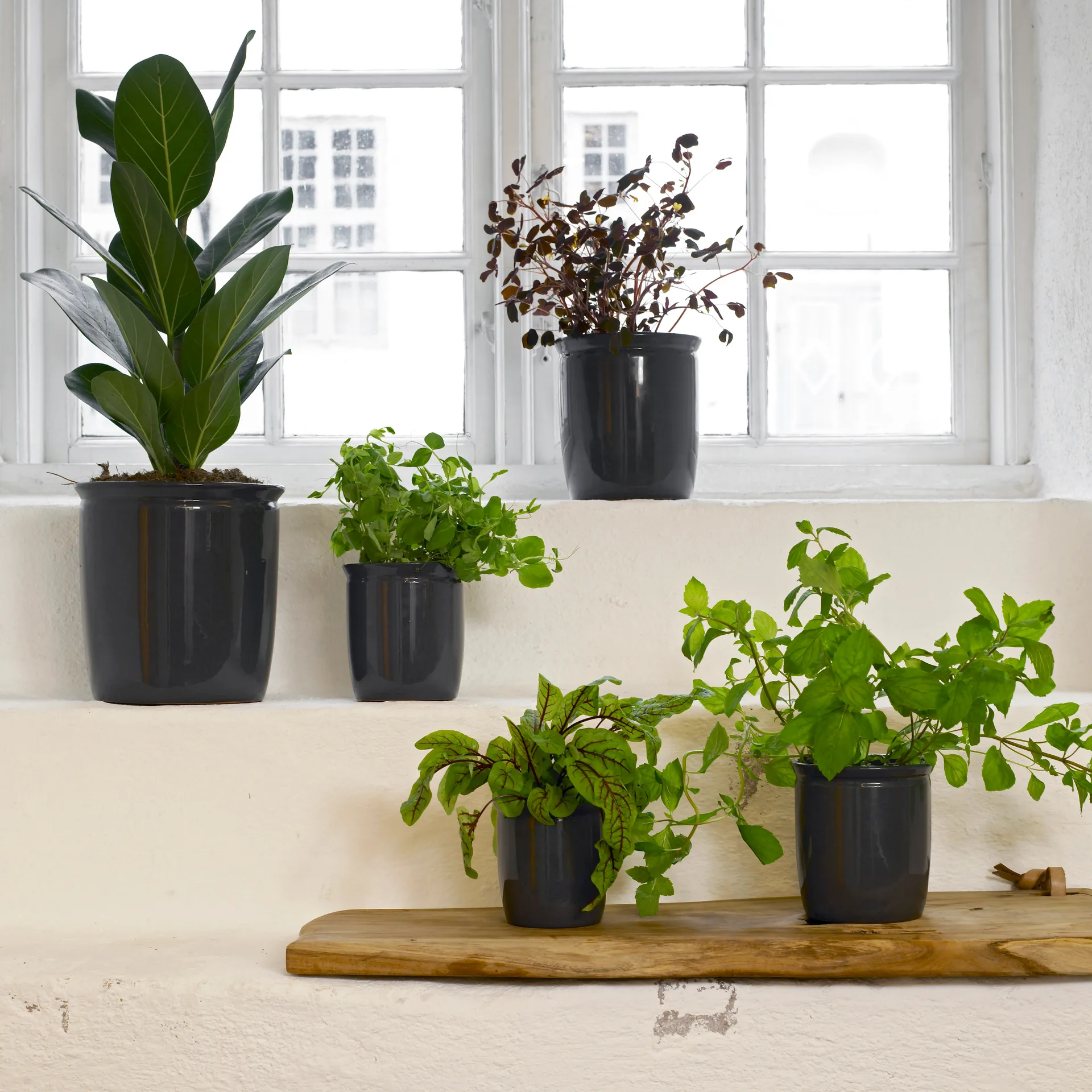 Pickle boks 2 l, antrasittgrå Knabstrup Keramik