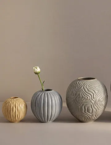 Solum vase - Ochre, 8,5 cm - Knabstrup Keramik