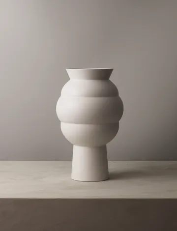 Tortus Archie vase No4 37 cm - White - Knabstrup Keramik