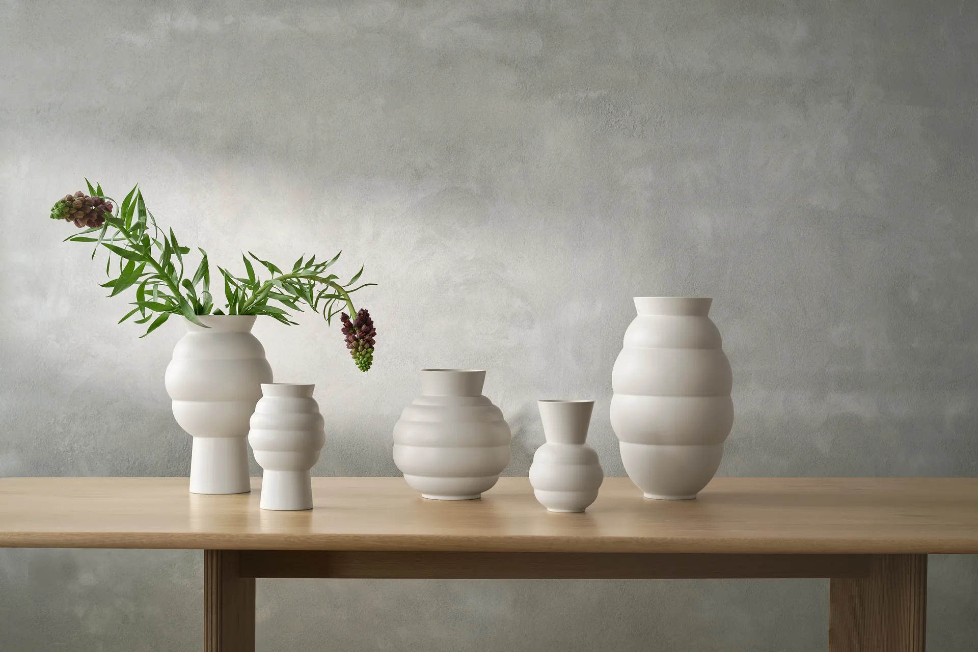 Tortus Archie vase No5 41,5 cm, White Knabstrup Keramik