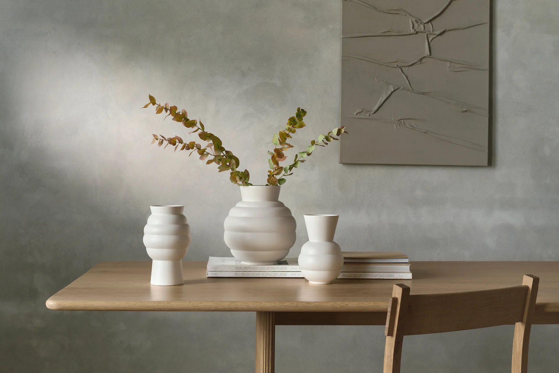 Tortus Archie vase nr. 2 23,5 cm, White Knabstrup Keramik