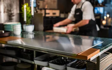 Kockums bakebord rustfritt stål - 80x60 cm - Kockums Jernverk