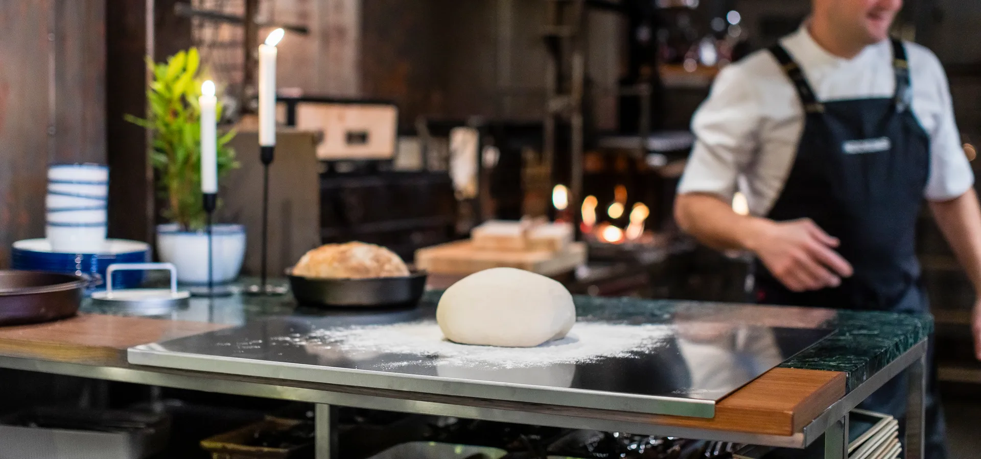 Kockums bakebord rustfritt stål, 80x60 cm Kockums Jernverk