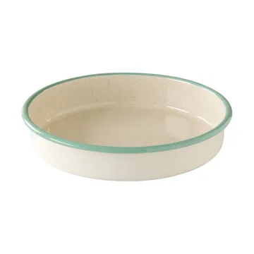 Kockums ildfast form - Cream lux-grønn, rund, Ø28 cm - Kockums Jernverk