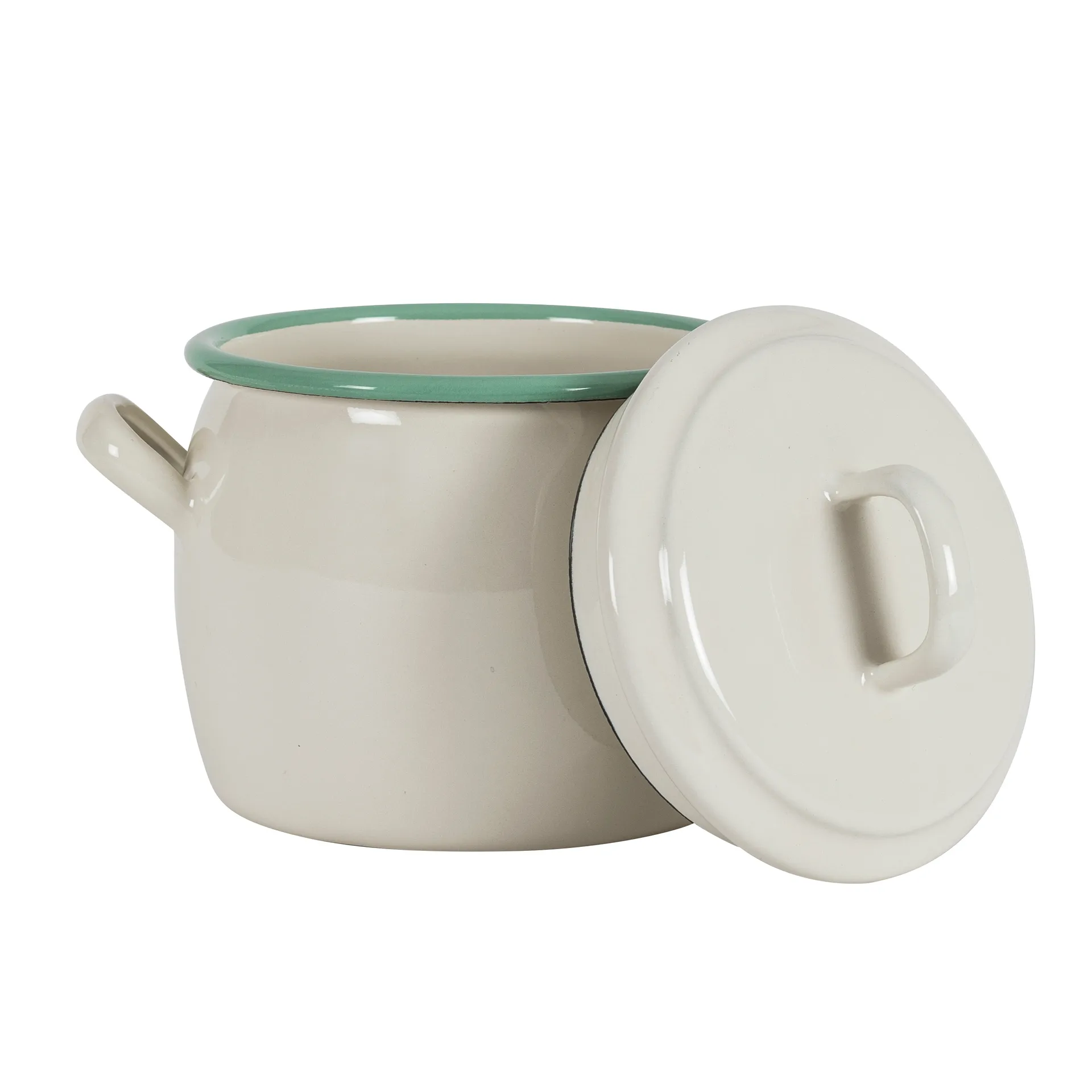 Kockums kokkärl med lokk 0,7 l, Cream Lux Kockums Jernverk