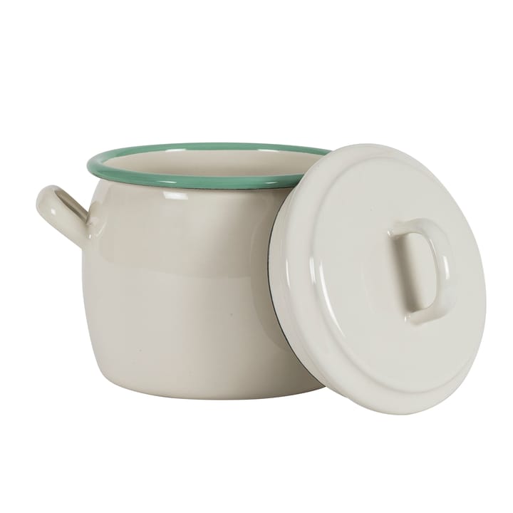 Kockums kokkärl med lokk 0,7 l, Cream Lux Kockums Jernverk