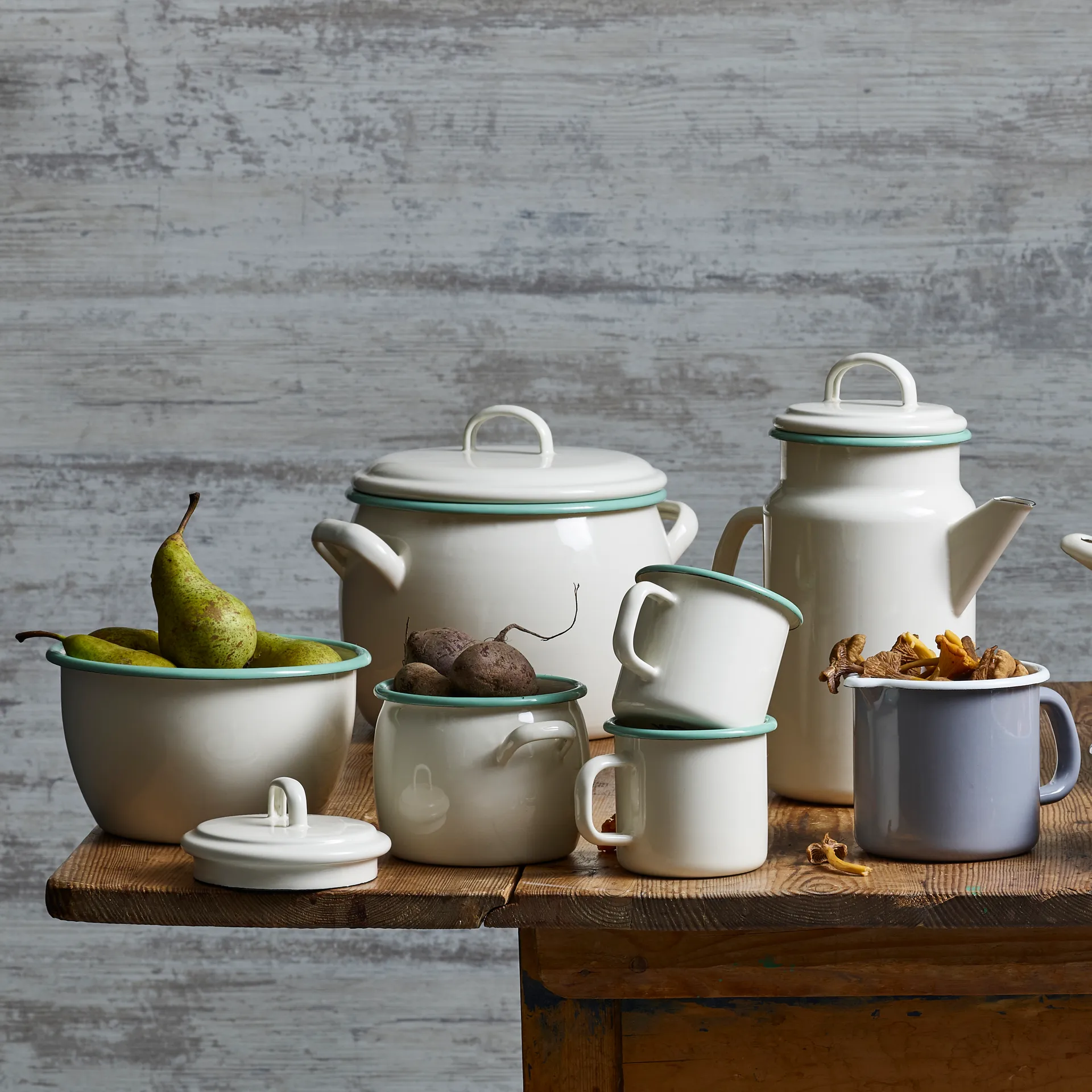 Kockums kokkärl med lokk 0,7 l, Cream Lux Kockums Jernverk