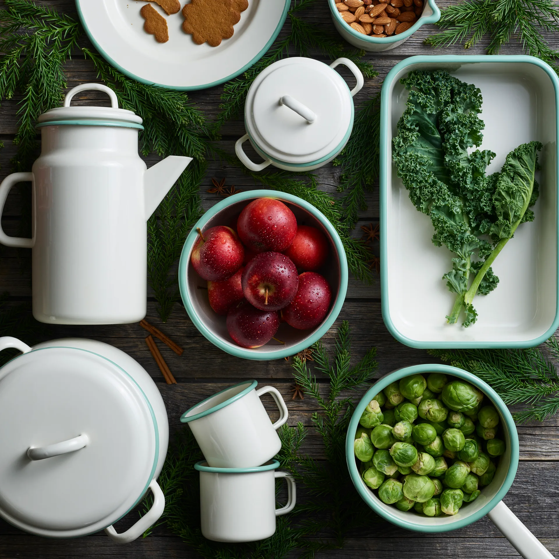 Kockums kokkärl med lokk 0,7 l, Cream Lux Kockums Jernverk