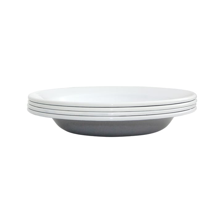 Kockums Paket dyp tallerken 22 cm 4-stk. - Kockums Grey - Kockums Jernverk