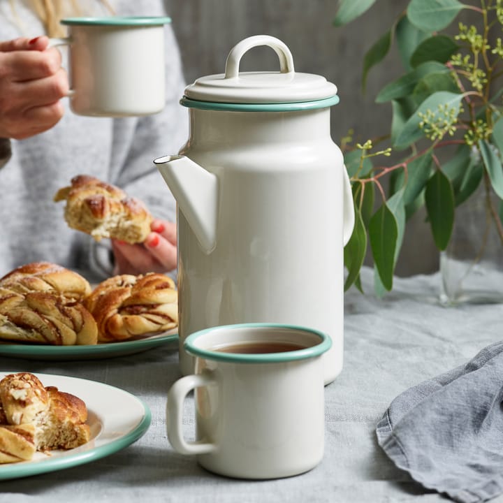 Kockums Paket tekanne og kopp - Cream Lux - Kockums Jernverk