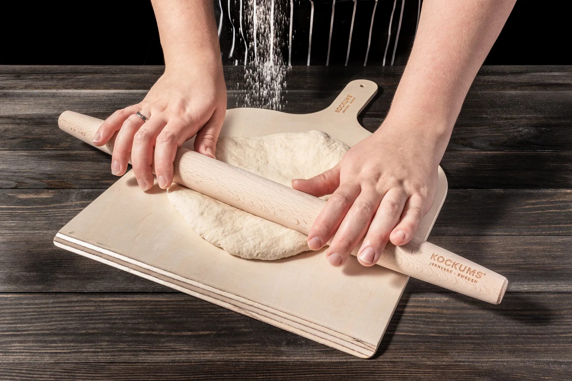 Kockums pizzakjevle 46 cm, Bøk Kockums Jernverk