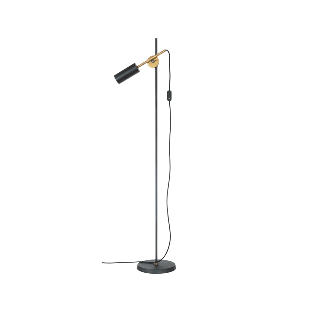 Konsthantverk Stav 1 – Lys gulvlampe sort/ubehandlet messing ​