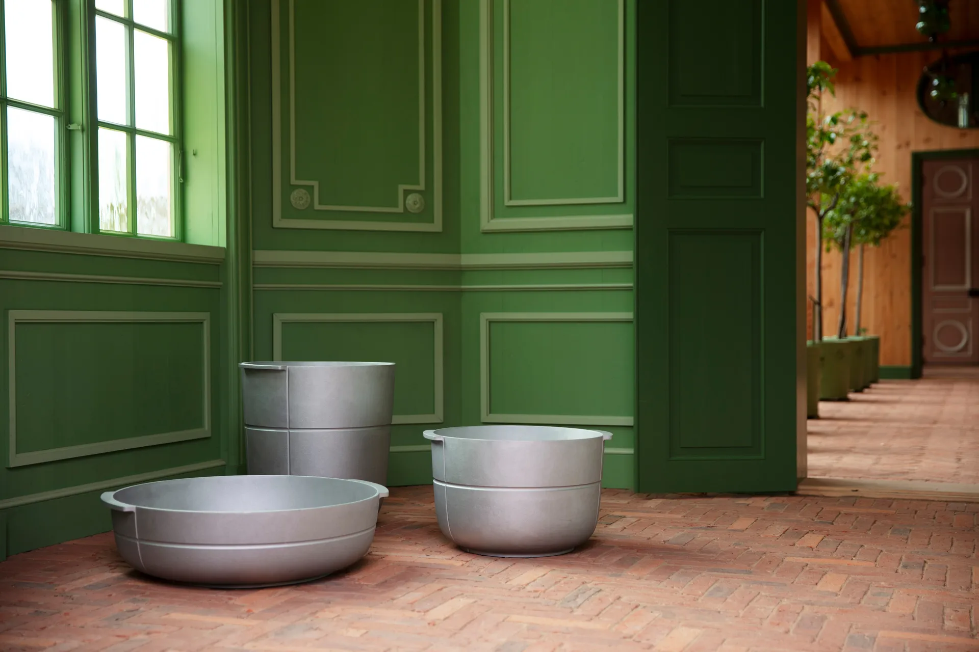 Linea krukke nr 3 bred, Aluminium KORBO