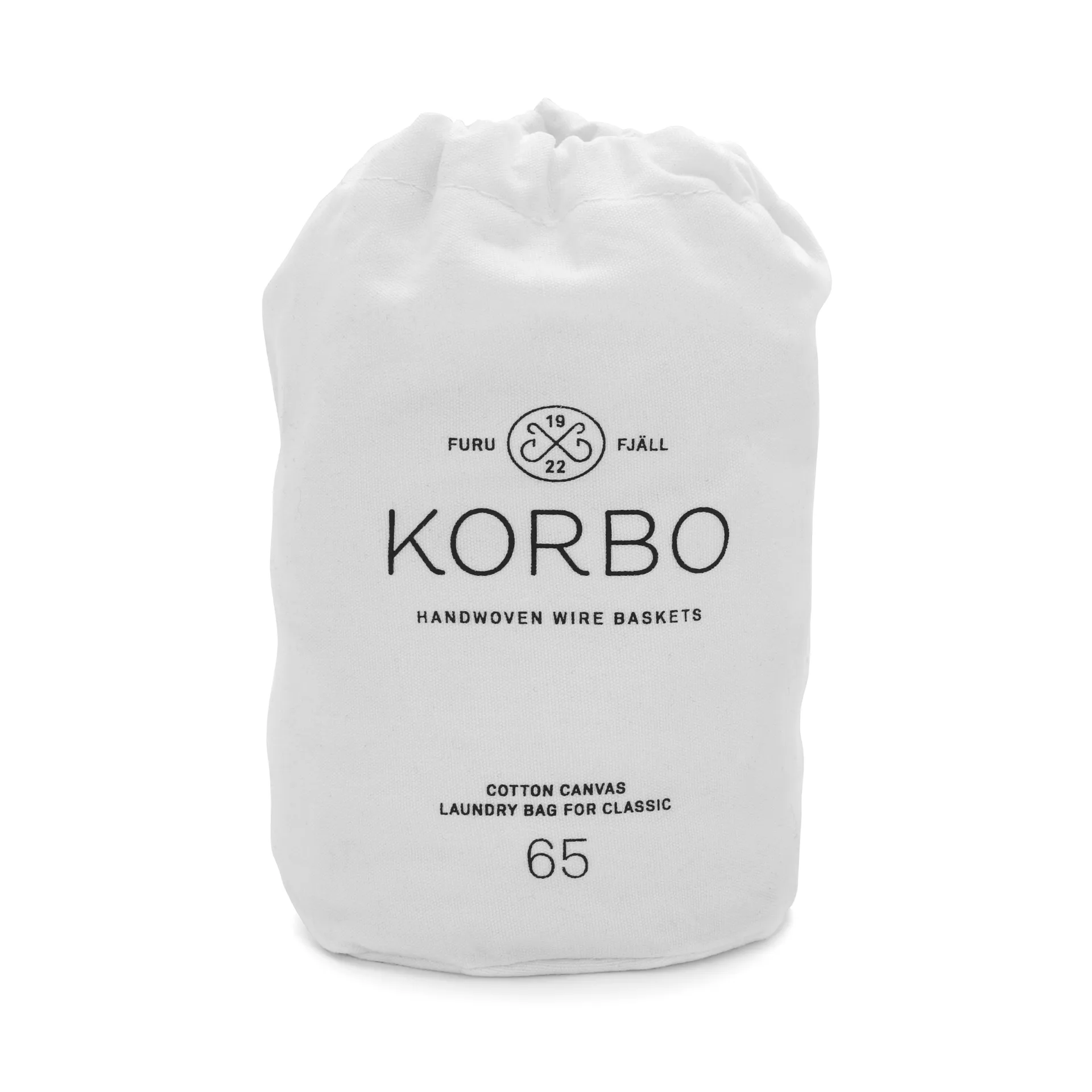 Skittentøysekk til Korbokurv, hvit 65 liter KORBO