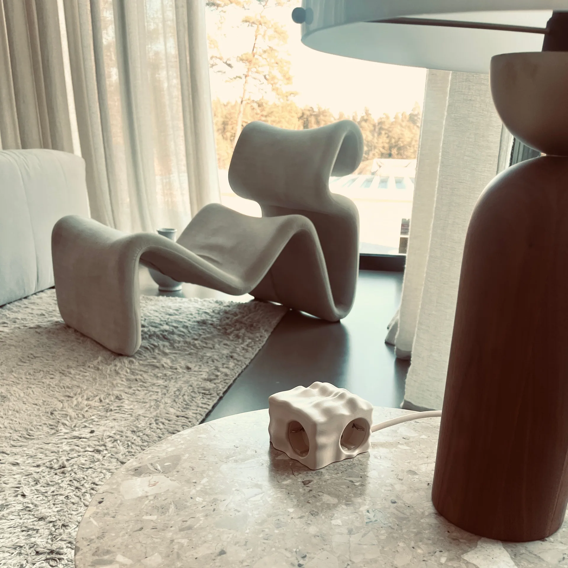 Cumulus+ etui-deksel til Cuboid+ grenuttak, Beige Kord