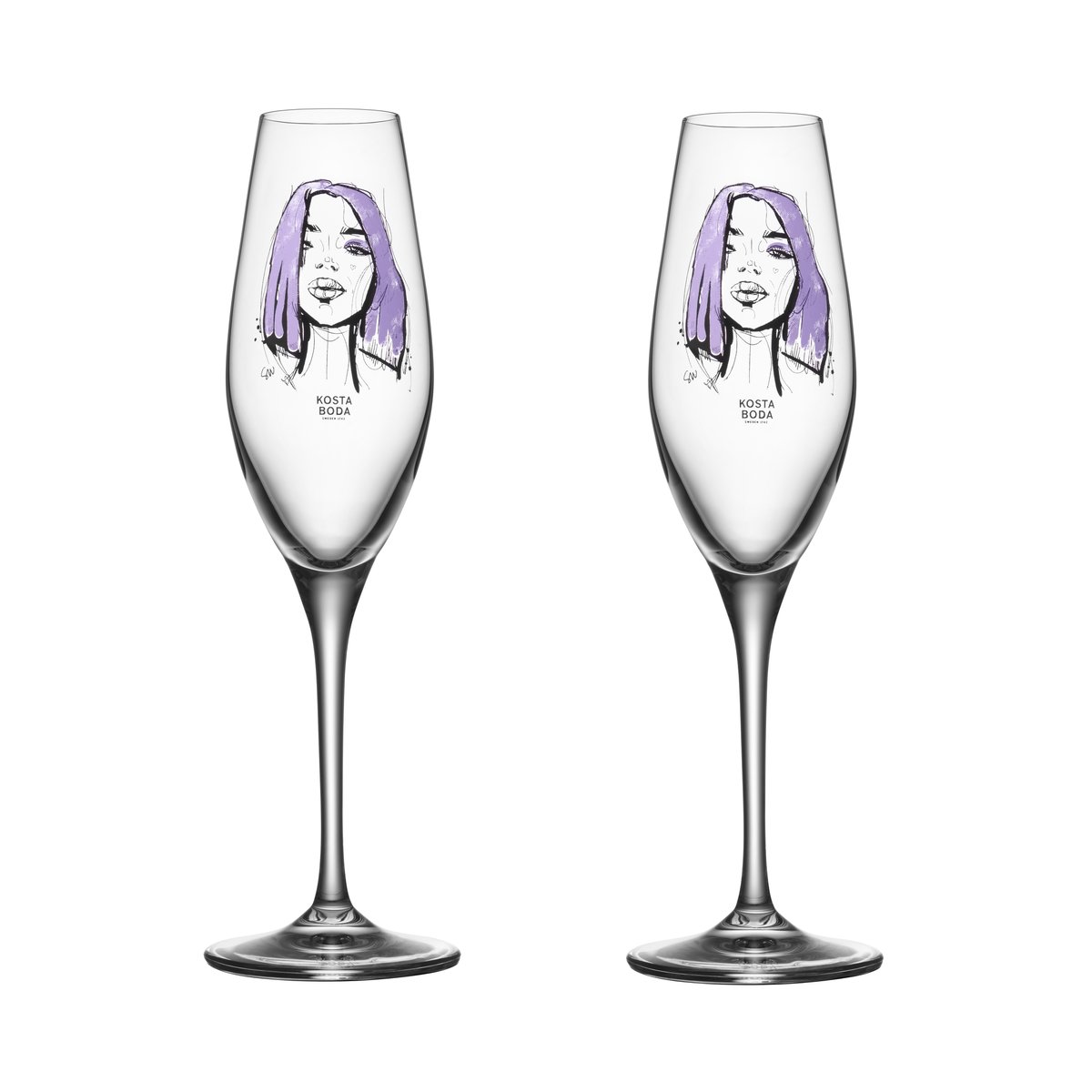 Kosta Boda All about you champagneglass 24 cl 2-stk. Forever Mine