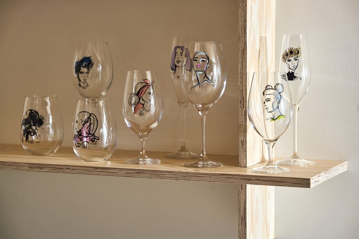 All about you glass 57 cl 2-pakk - Love him (grå) - Kosta Boda