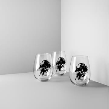 All about you glass 57 cl 2-pakk - Love him (grå) - Kosta Boda