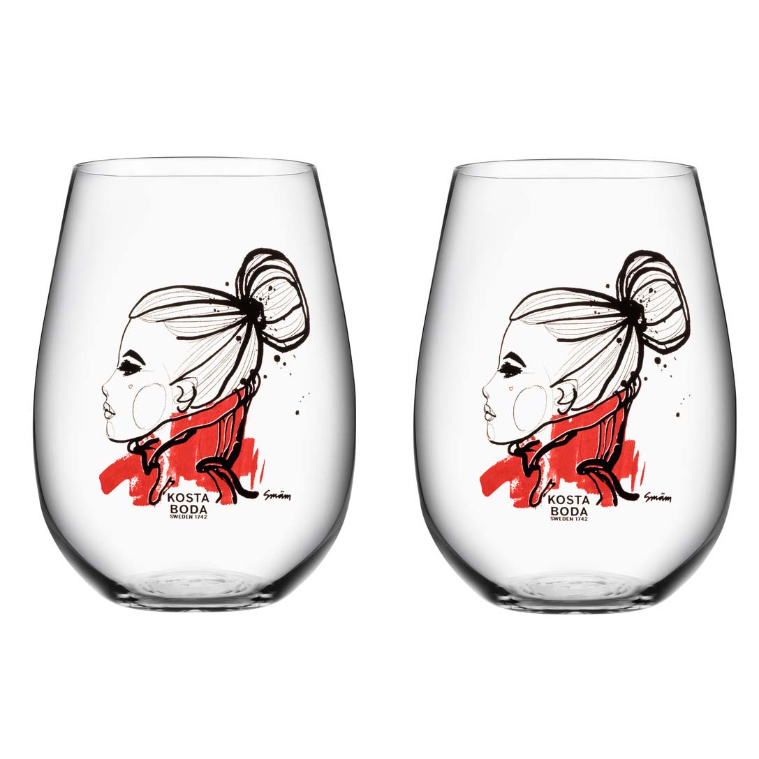Kosta Boda - Want you vannglass 57 cl 2 stk