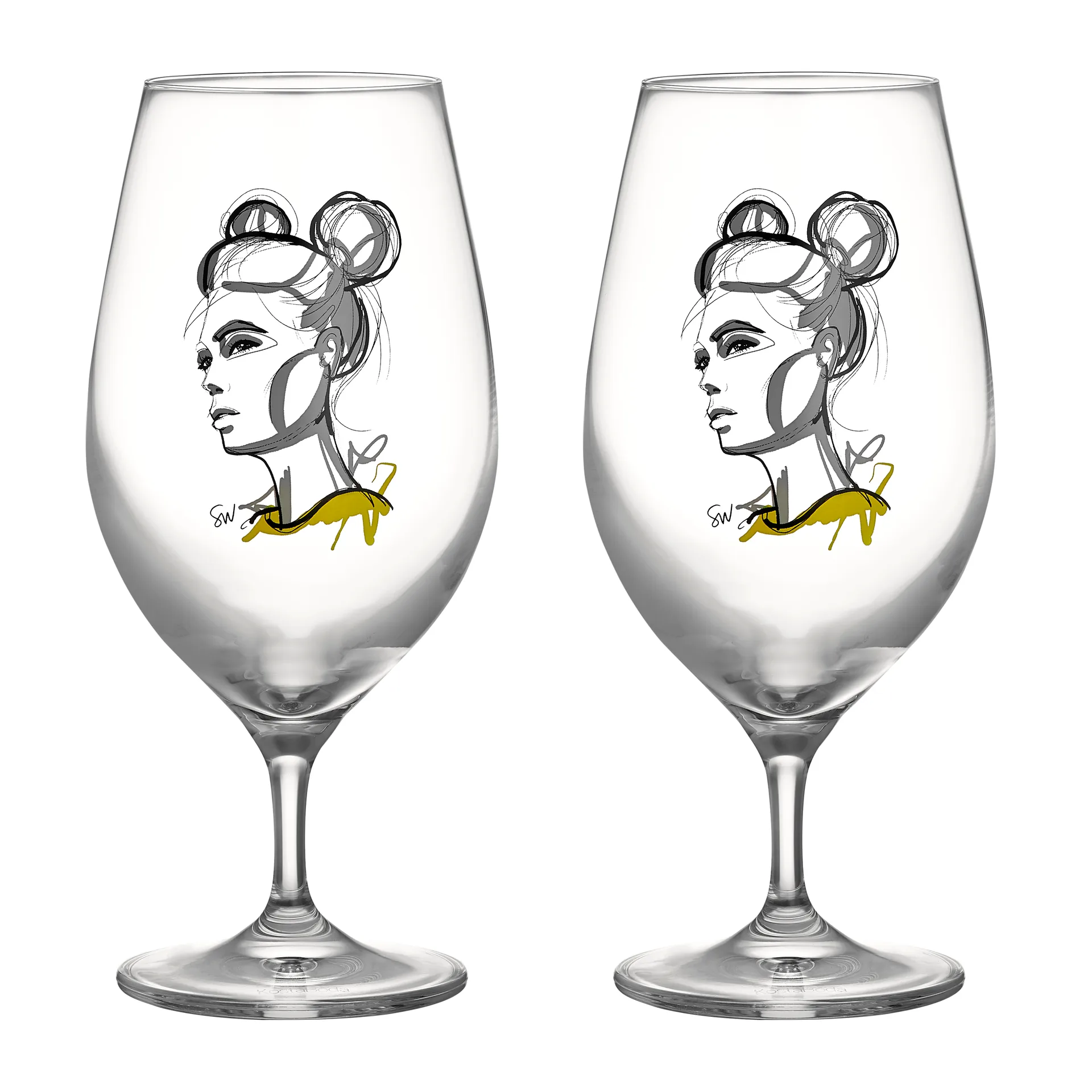 All about you ølglass 40 cl 2-pakn., Cheers to you Kosta Boda