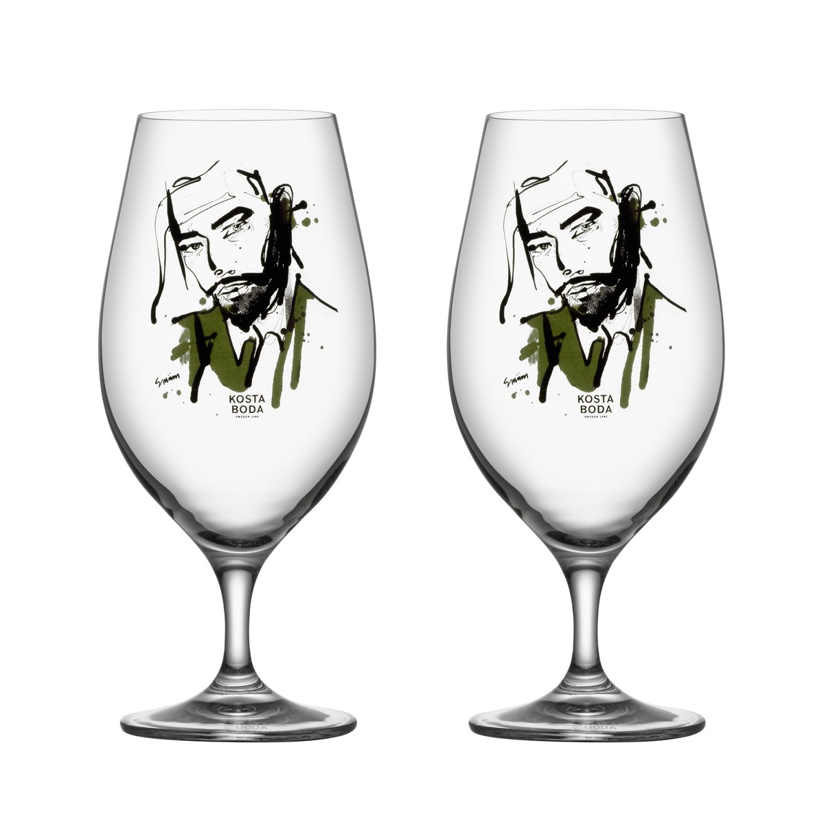 Kosta Boda All about you lglass 40 cl 2-pakn. Want him (grnn)