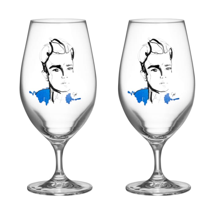 All about you ølglass 40 cl 2-pk - Celebrate him - Kosta Boda